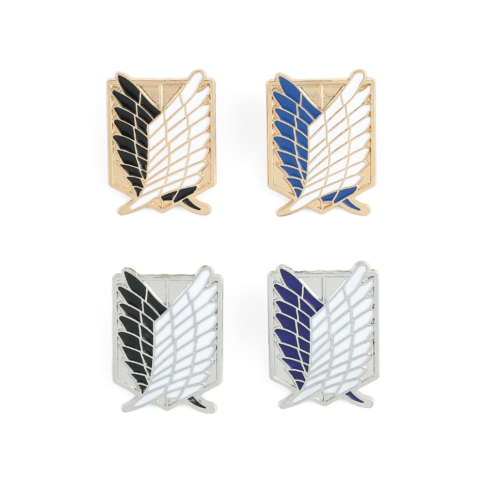 Enamel Pin Set - 애니메이션 진격의 거인 에나멜 브로치 에렌