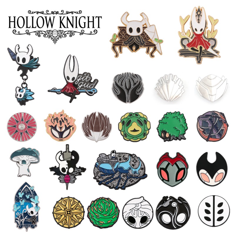 Enamel Pin Set - 할로우 나이트 합금 드립 오일 에나멜