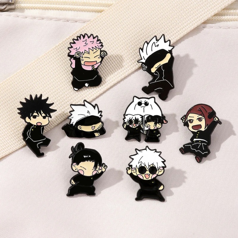 Enamel Pin Set - 8pcs 애니메이션 이타도리 유지 에나멜 핀