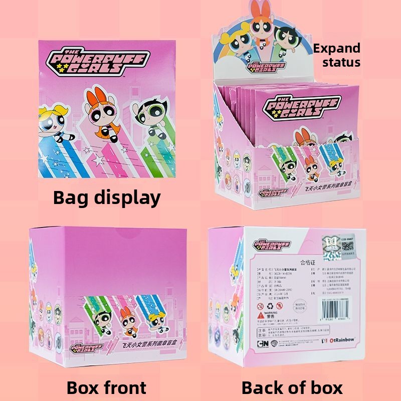 공식 파워퍼프걸즈 상품 틴 배지 블라인드 박스 풀세트, - Official Merchandise Anime 리뷰 및 가격