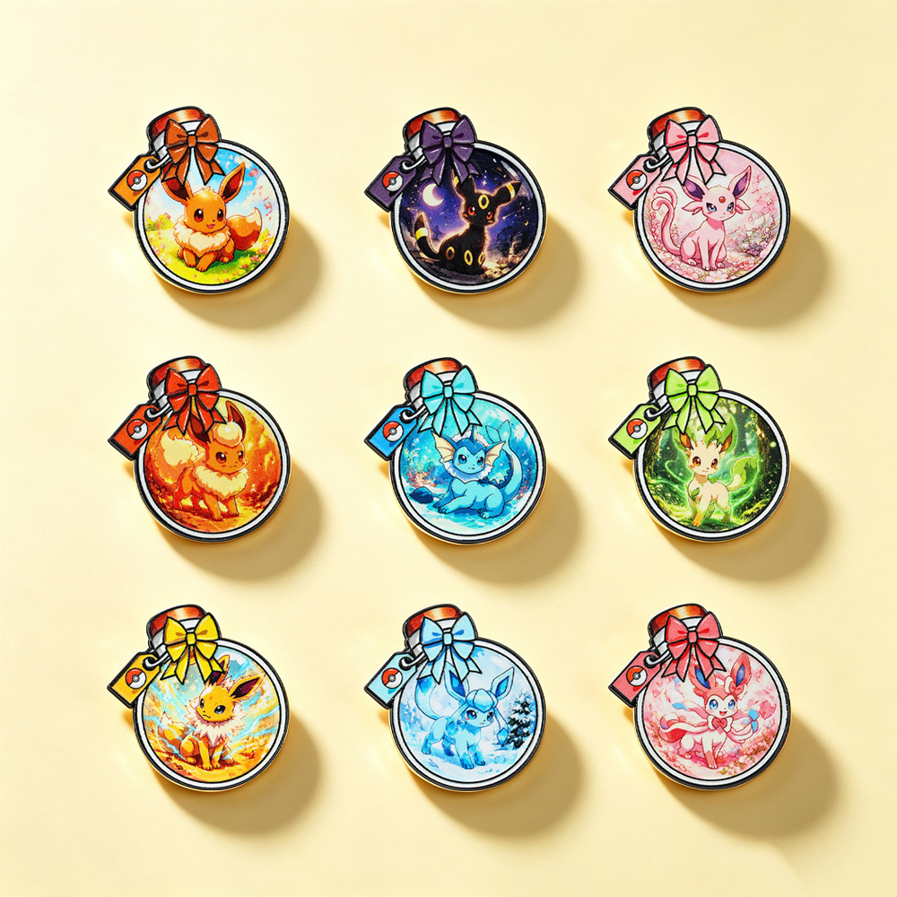 귀여운 병 모양의 만화 엘프 애완 동물 에나멜 핀 9P - Enamel Pin Set 리뷰 및 가격