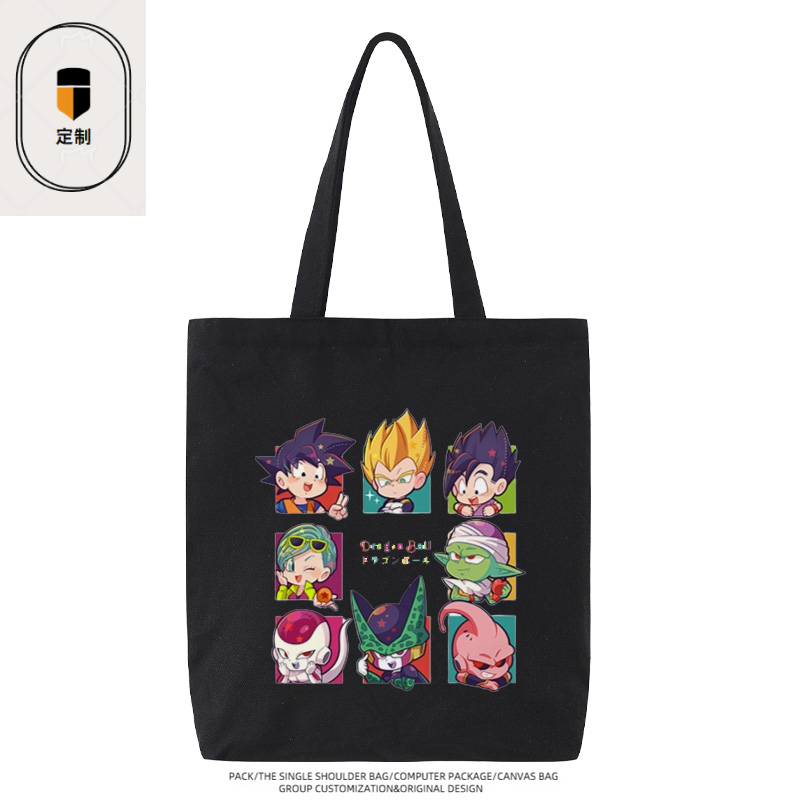 드래곤볼 베지터 손오공 치비 만화 귀여운 캔버스 가방  - Anime Merchandise In Japan 리뷰 및 가격
