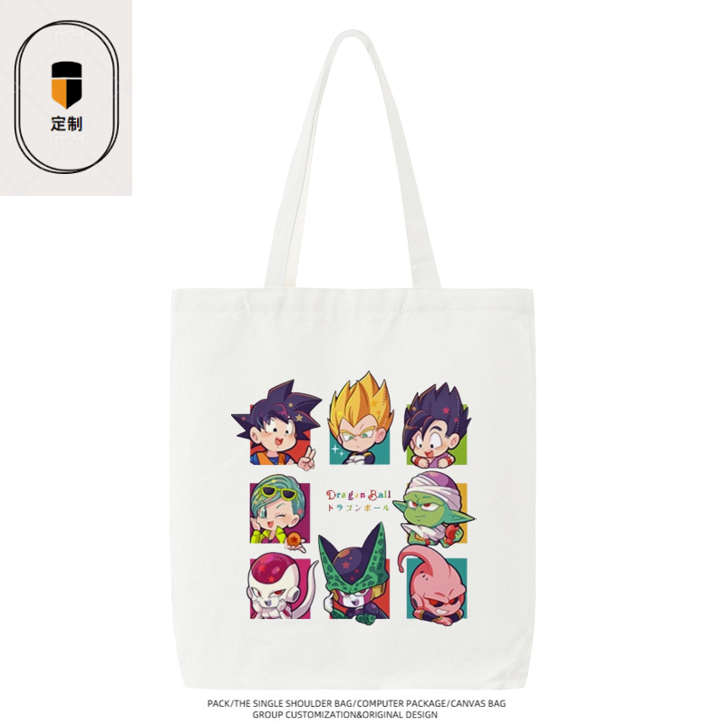 드래곤볼 베지터 손오공 치비 만화 귀여운 캔버스 가방  - Anime Merchandise In Japan 리뷰 및 가격